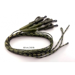 Leadcore lead clip 3 vnt. (60cm / 60lb)